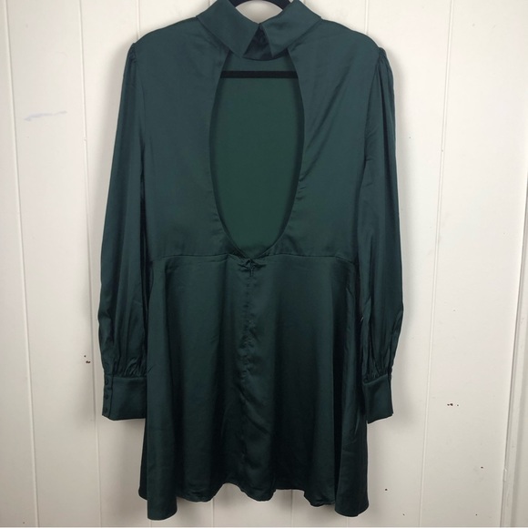 Bardot Womens Dress Milan Mini Forest Green Size 12 - holiday dress - Picture 5 of 10